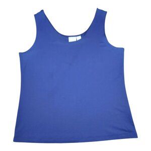 Chico's Tank Top Microfiber Stretch Staple Travel Layering Womens Large 12